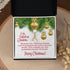 To My Fabulous Grandma Christmas Gift Petite Ribbon Necklace